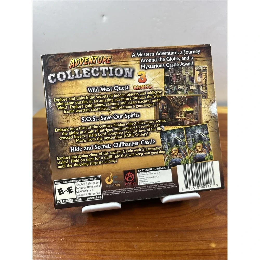 Adventure Collection 3 GAMES PC CD-ROM Software Wild West, World‎ Journeys, Etc.